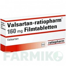 ВАЛСАРТАН (VALSARTAN) 160 мг таблетки 98 шт - Валсартан RATIOPHARM