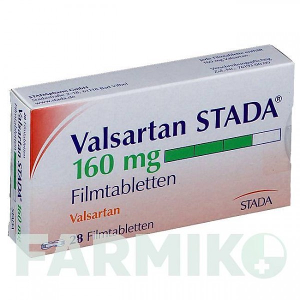 ВАЛСАРТАН (VALSARTAN) 160 мг таблетки 28 шт - Валсартан STADAPHARM
