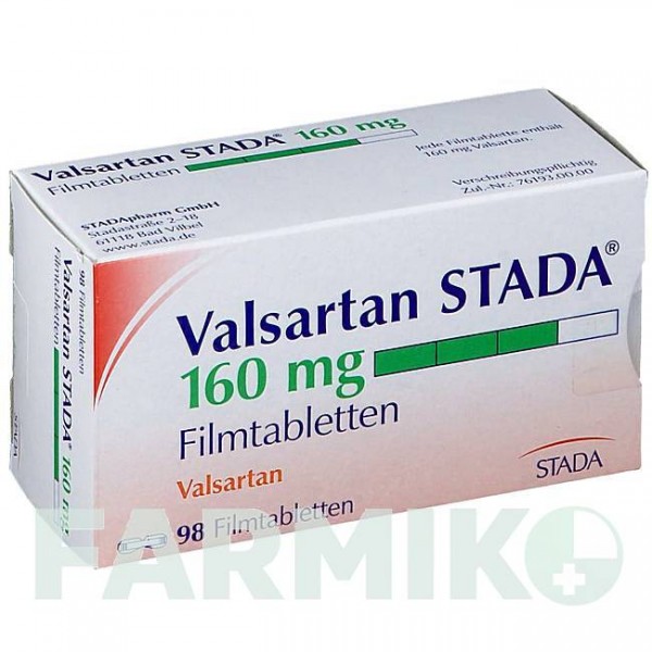 ВАЛСАРТАН (VALSARTAN) 160 мг таблетки 98 шт - Валсартан STADAPHARM