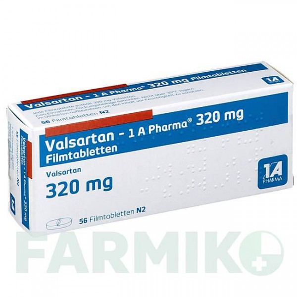 ВАЛСАРТАН (VALSARTAN) 320 мг таблетки 56 шт - Валсартан 1 A PHARMA