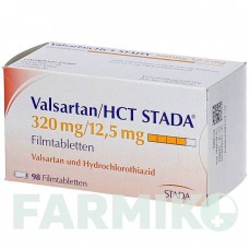 ВАЛСАРТАН (VALSARTAN) 320 мг/12,5 мг таблетки 98 шт - Валсартан, Гидрохлоротиазид STADAPHARM