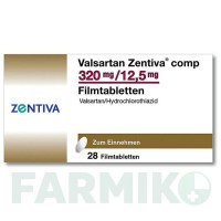 ВАЛСАРТАН (VALSARTAN) 320 мг/12,5 мг таблетки 28 шт - Валсартан, Гідрохлоротіазид ZENTIVA