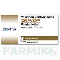 ВАЛСАРТАН (VALSARTAN) 320 мг/25 мг таблетки 28 шт - Валсартан, Гидрохлоротиазид ZENTIVA