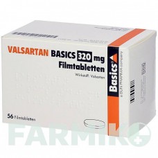 ВАЛСАРТАН (VALSARTAN) 320 мг таблетки 56 шт - Валсартан BASICS