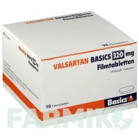 ВАЛСАРТАН (VALSARTAN) 320 мг таблетки 98 шт - Валсартан BASICS