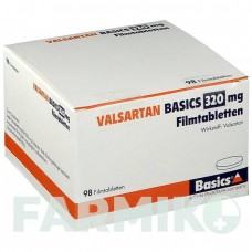ВАЛСАРТАН (VALSARTAN) 320 мг таблетки 98 шт - Валсартан BASICS