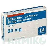 ВАЛСАРТАН (VALSARTAN) 80 мг таблетки 28 шт - Валсартан 1 A PHARMA