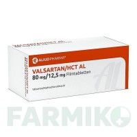 ВАЛСАРТАН (VALSARTAN) 80 мг/12,5 мг таблетки 98 шт - Валсартан, Гідрохлоротіазид ALIUD PHARMA