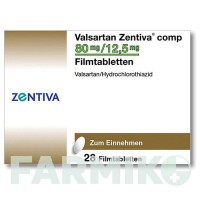 ВАЛСАРТАН (VALSARTAN) 80 мг/12,5 мг таблетки 28 шт - Валсартан, Гідрохлоротіазид ZENTIVA