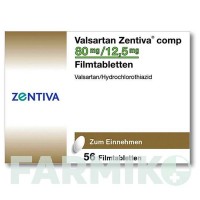 ВАЛСАРТАН (VALSARTAN) 80 мг/12,5 мг таблетки 56 шт - Валсартан, Гідрохлоротіазид ZENTIVA