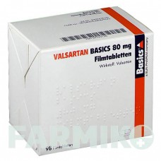 ВАЛСАРТАН (VALSARTAN) 80 мг таблетки 98 шт - Валсартан BASICS