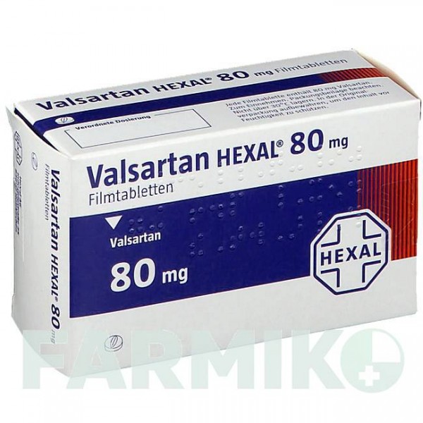 ВАЛСАРТАН (VALSARTAN) 80 мг таблетки 56 шт - Валсартан HEXAL