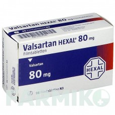 ВАЛСАРТАН (VALSARTAN) 80 мг таблетки 98 шт - Валсартан HEXAL