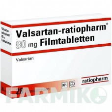 ВАЛСАРТАН (VALSARTAN) 80 мг таблетки 28 шт - Валсартан RATIOPHARM