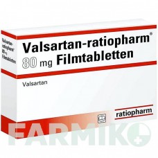 ВАЛСАРТАН (VALSARTAN) 80 мг таблетки 56 шт - Валсартан RATIOPHARM