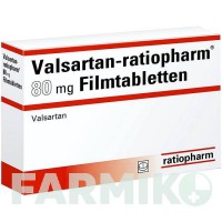 ВАЛСАРТАН (VALSARTAN) 80 мг таблетки 98 шт - Валсартан RATIOPHARM