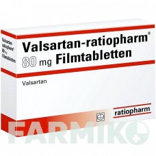 ВАЛСАРТАН (VALSARTAN) 80 мг таблетки 98 шт - Валсартан RATIOPHARM