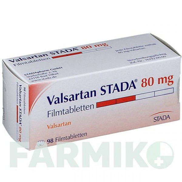 ВАЛСАРТАН (VALSARTAN) 80 мг таблетки 98 шт - Валсартан STADAPHARM