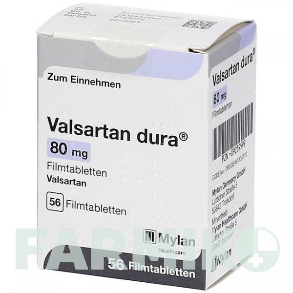 ВАЛСАРТАН (VALSARTAN) 80 мг таблетки 56 шт - Валсартан VIATRIS
