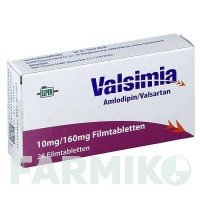ВАЛЬСІМІЯ (VALSIMIA) 10 мг/160 мг таблетки 28 шт - Валсартан, Амлодипін ELPEN PHARMACEUTICAL