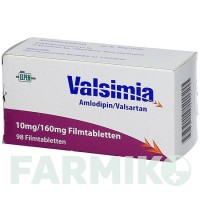 ВАЛЬСИМИЯ (VALSIMIA) 10 мг/160 мг таблетки 98 шт - Валсартан, Амлодипин ELPEN PHARMACEUTICAL