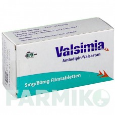 ВАЛЬСИМИЯ (VALSIMIA) 5 мг/80 мг таблетки 28 шт - Валсартан, Амлодипин ELPEN PHARMACEUTICAL