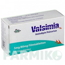ВАЛЬСИМИЯ (VALSIMIA) 5 мг/80 мг таблетки 98 шт - Валсартан, Амлодипин ELPEN PHARMACEUTICAL