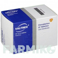 ВАЛЬТРЕКС (VALTREX) 500 мг таблетки 42 шт - Валацикловир ABACUS MEDICINE