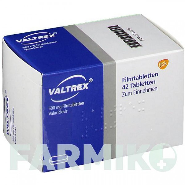 ВАЛЬТРЕКС (VALTREX) 500 мг таблетки 42 шт - Валацикловир ABACUS MEDICINE
