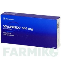 ВАЛЬТРЕКС (VALTREX) 500 мг таблетки 42 шт - Валацикловір AXICORP PHARMA