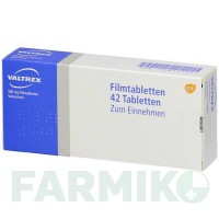 ВАЛЬТРЕКС (VALTREX) 500 мг таблетки 42 шт - Валацикловир GLAXOSMITHKLINE