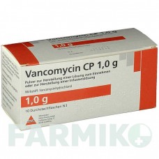 ВАНКОМИЦИН (VANCOMYCIN) 1,0 г порошок 10 шт - Ванкомицин HIKMA