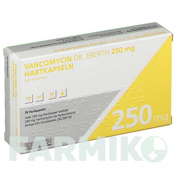 ВАНКОМІЦИН (VANCOMYCIN) 250 мг капсули 28 шт - Ванкоміцин DR.FRIEDRICH EBERTH