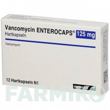 ВАНКОМІЦИН ЕНТЕРОКАПС (VANCOMYCIN ENTEROCAPS) 125 мг капсули 12 шт - Ванкоміцин ESTEVE PHARMACEUTICALS