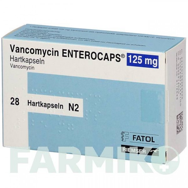 ВАНКОМИЦИН ЭНТЕРОКАПС (VANCOMYCIN ENTEROCAPS) 125 мг капсулы 28 шт - Ванкомицин FATOL