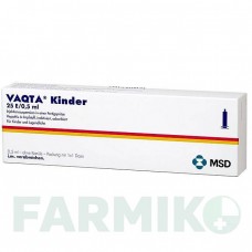 ВАКТА (VAQTA) 25 ЕД/0,5 мл шприци 0,5 мл - Гепатит А инактивированный вирус MSD