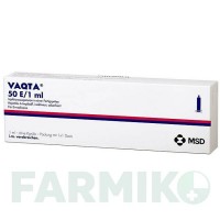 ВАКТА (VAQTA) 50 ОД/1 мл шприци 1 мл - Гепатит А інактивований вірус MSD