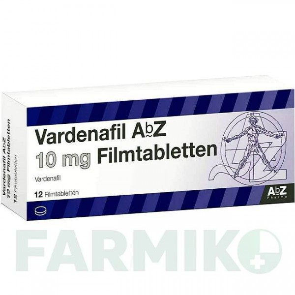 ВАРДЕНАФІЛ (VARDENAFIL) 10 мг таблетки 12 шт - Варденафіл ABZ PHARMA