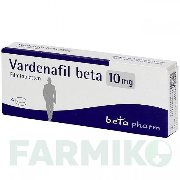 ВАРДЕНАФІЛ (VARDENAFIL) 10 мг таблетки 4 шт - Варденафіл BETAPHARM