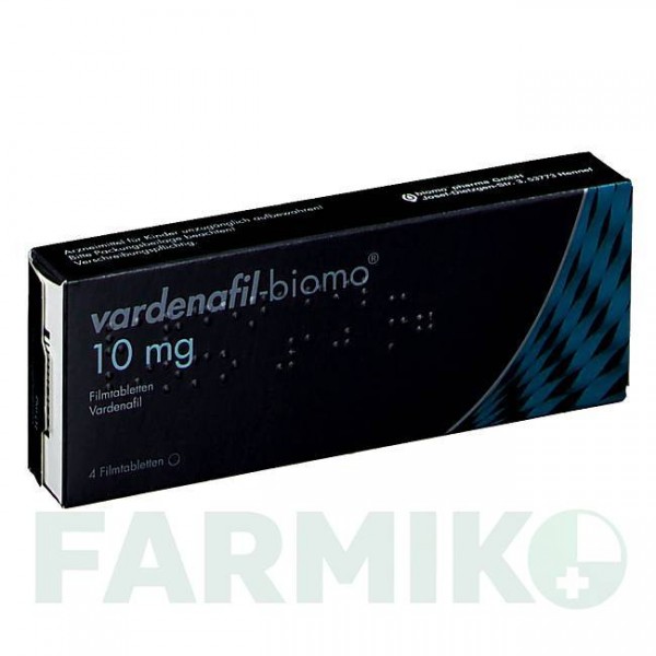 ВАРДЕНАФИЛ (VARDENAFIL) 10 мг таблетки 4 шт - Варденафил BIOMO PHARMA