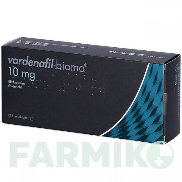 ВАРДЕНАФИЛ (VARDENAFIL) 10 мг таблетки 12 шт - Варденафил BIOMO PHARMA