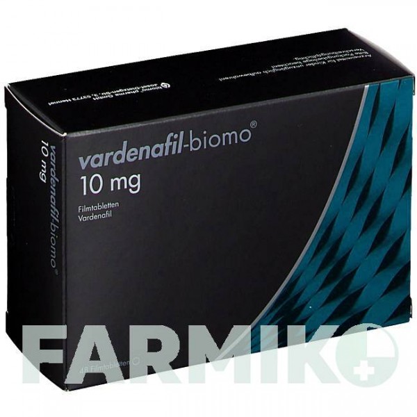 ВАРДЕНАФІЛ (VARDENAFIL) 10 мг таблетки 48 шт - Варденафіл BIOMO PHARMA