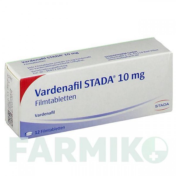 ВАРДЕНАФИЛ (VARDENAFIL) 10 мг таблетки 12 шт - Варденафил STADAPHARM