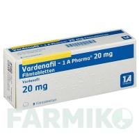 ВАРДЕНАФІЛ (VARDENAFIL) 20 мг таблетки 8 шт - Варденафіл 1 A PHARMA