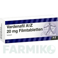 ВАРДЕНАФИЛ (VARDENAFIL) 20 мг таблетки 24 шт - Варденафил ABZ PHARMA