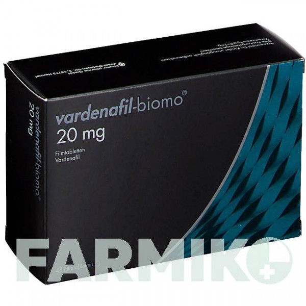 ВАРДЕНАФИЛ (VARDENAFIL) 20 мг таблетки 48 шт - Варденафил BIOMO PHARMA