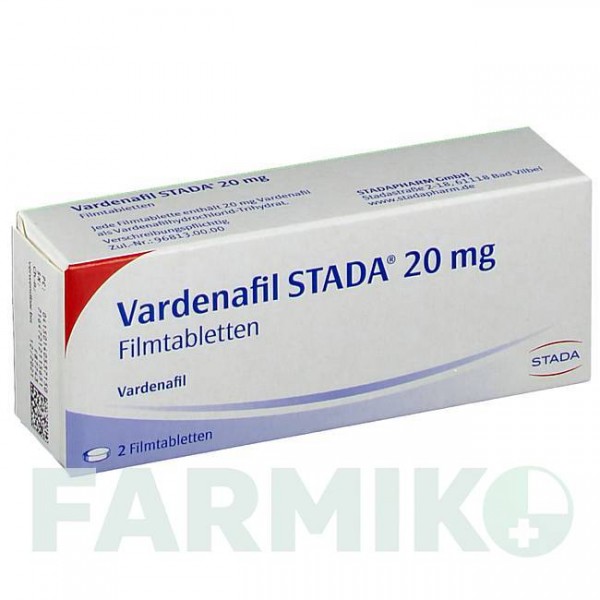 ВАРДЕНАФІЛ (VARDENAFIL) 20 мг таблетки 2 шт - Варденафіл STADAPHARM