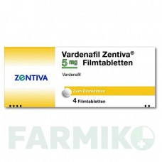 ВАРДЕНАФІЛ (VARDENAFIL) 5 мг таблетки 4 шт - Варденафіл ZENTIVA
