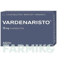 ВАРДЕНАРИСТО (VARDENARISTO) 10 мг таблетки 4 шт - Варденафіл ARISTO PHARMA