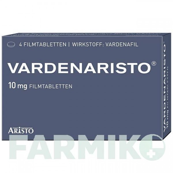 ВАРДЕНАРИСТО (VARDENARISTO) 10 мг таблетки 4 шт - Варденафил ARISTO PHARMA